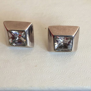 DIVINE Silver Earrings with Swarovski Crystals
